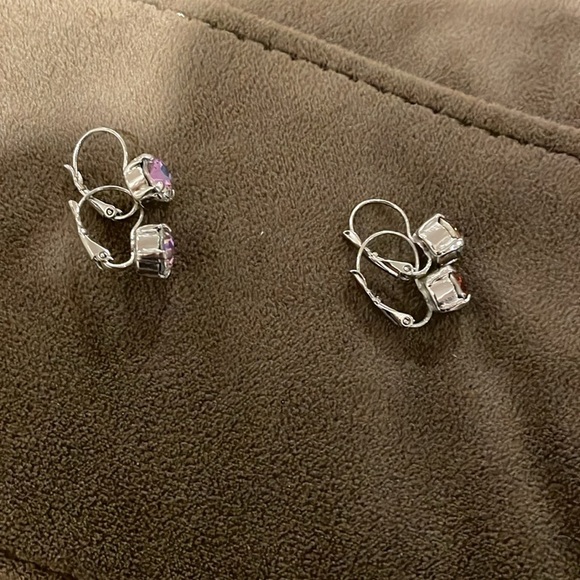 Rhinestone earrings - Picture 2 of 3